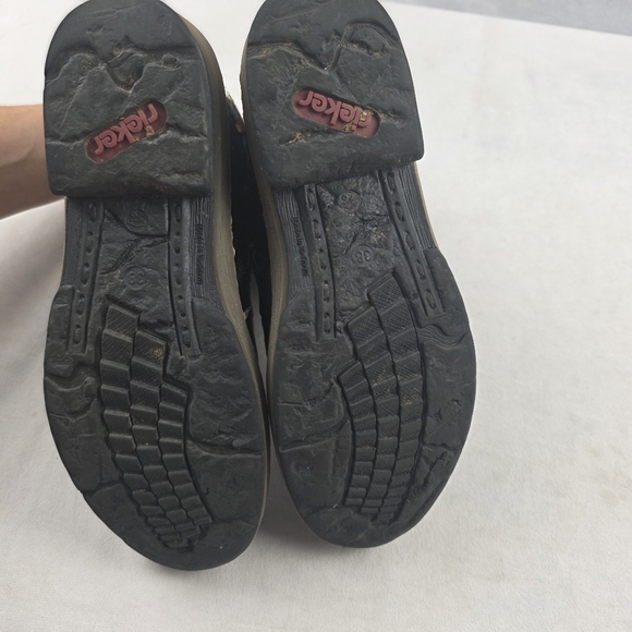 Rieker Z6743 Felicitas Women's Black and Multicolor Ankle Boots Size 38 - Picture 6 of 7